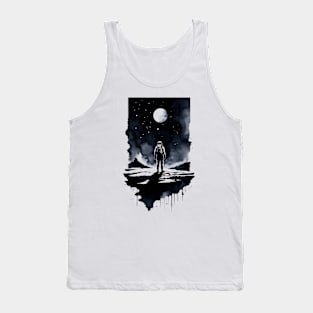 Astronaut in a Distant Planet Tank Top